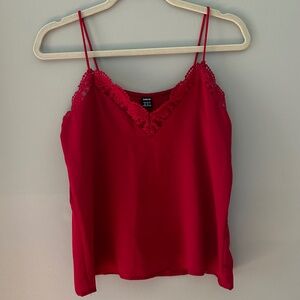 Red Lace Tank Top